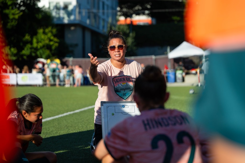 Salmon Bay FC plays Capo FC in a USL W match in Seattle, WA